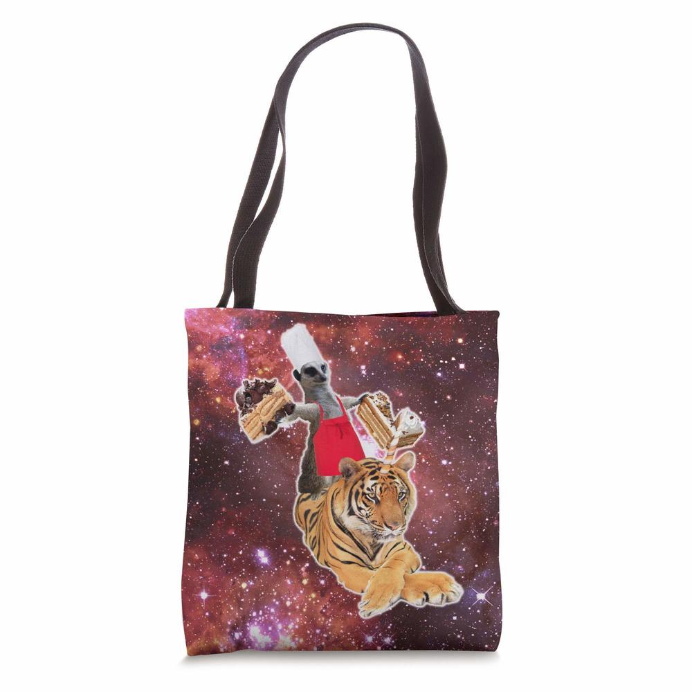 Lemur Riding Ter Unicorn Eating Cake Tote Bag ^_^